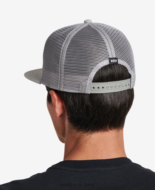 gorra de camionero madre snapback cuero gris 0RZL2767 hombres Reef - Image 4