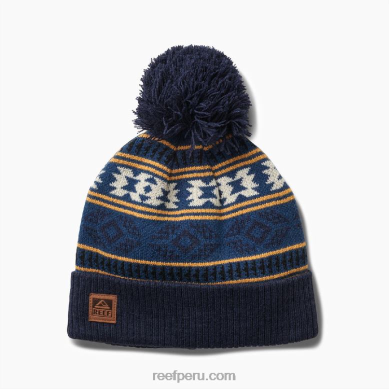 gorro Jimmy Jaquard con vuelta bijou azul 0RZL2798 hombres Reef - Image 1