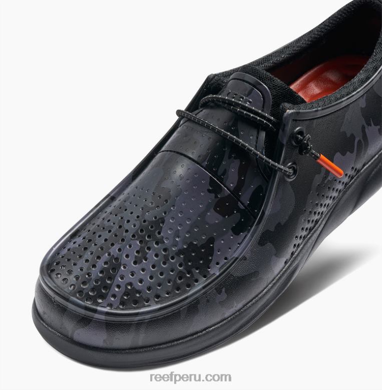 impresiones de la costa del agua camuflaje negro 0RZL2526 hombres Reef - Image 5