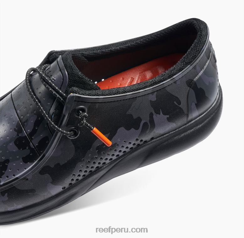 impresiones de la costa del agua camuflaje negro 0RZL2526 hombres Reef - Image 6