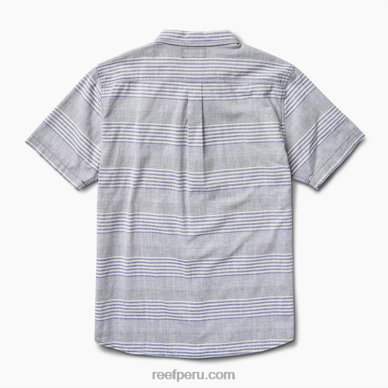 manny camisa de manga corta azul índigo 0RZL2638 hombres Reef - Image 4
