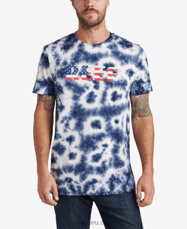 medir camiseta de manga corta insignia nube azul 0RZL2596 hombres Reef - Image 1