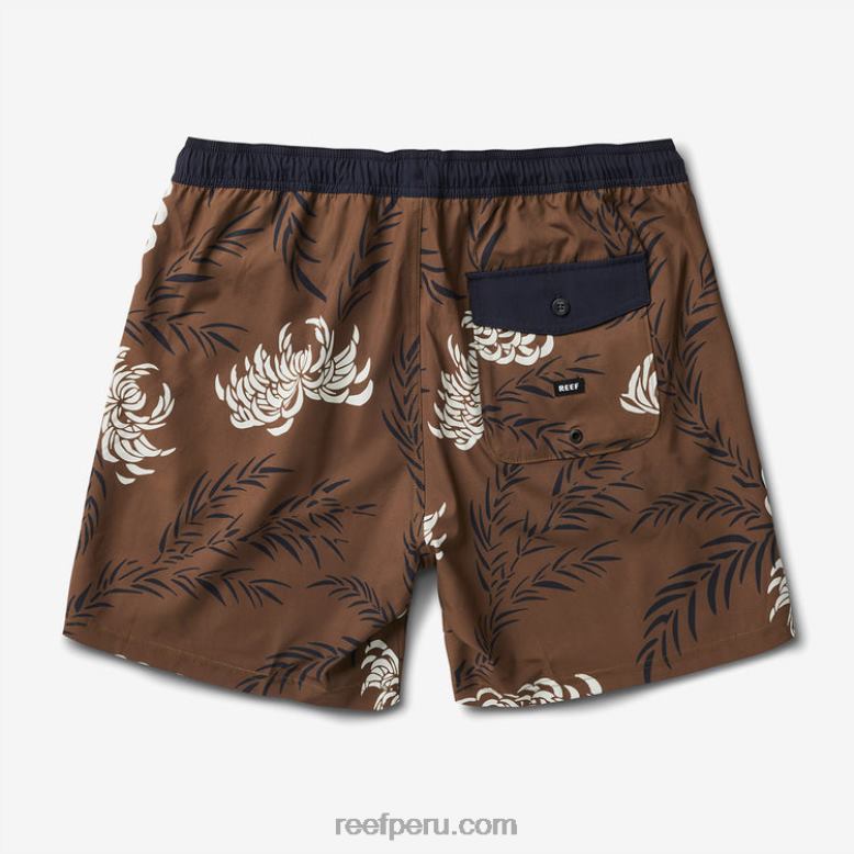 pantalón corto john volley 17" oliva oscuro 0RZL2696 hombres Reef - Image 2