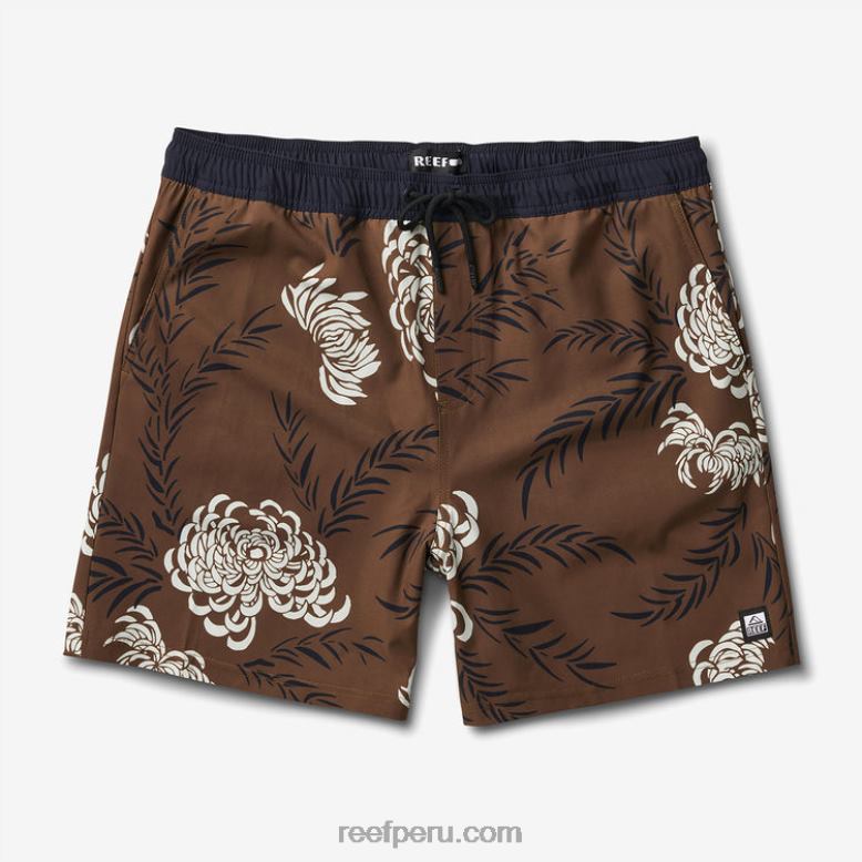 pantalón corto john volley 17" oliva oscuro 0RZL2696 hombres Reef - Image 1