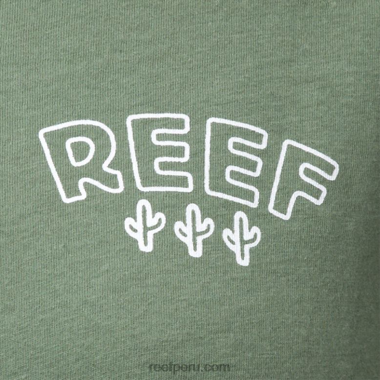 playera boxy de manga corta con cactus espuma marina 0RZL2277 mujer Reef - Image 3