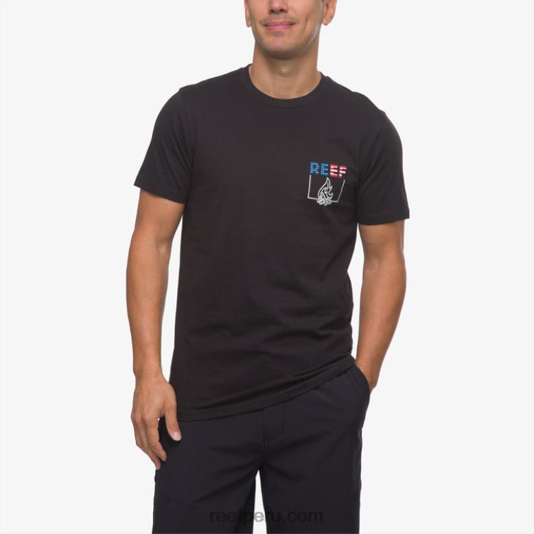 playera de manga corta boom boom caviar 0RZL2580 hombres Reef - Image 2