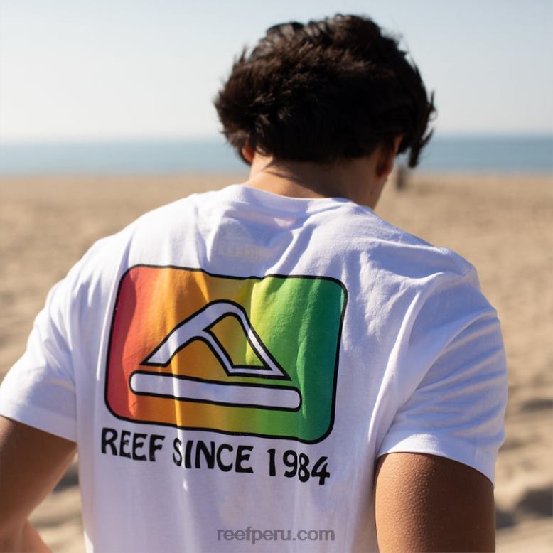 playera de manga corta cardwick blanco brillante 0RZL2570 hombres Reef - Image 2