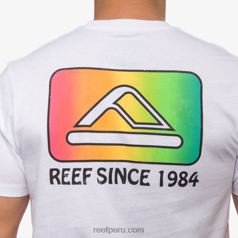 playera de manga corta cardwick blanco brillante 0RZL2570 hombres Reef - Image 6