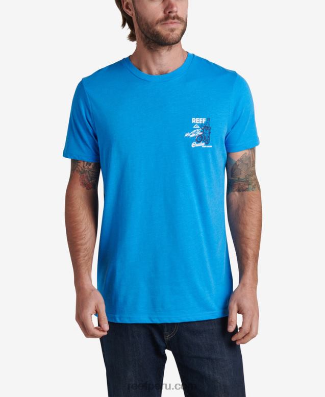 playera de manga corta crucero azul francés 0RZL2573 hombres Reef - Image 2
