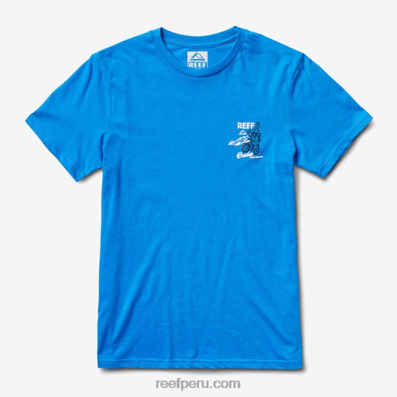playera de manga corta crucero azul francés 0RZL2573 hombres Reef - Image 3