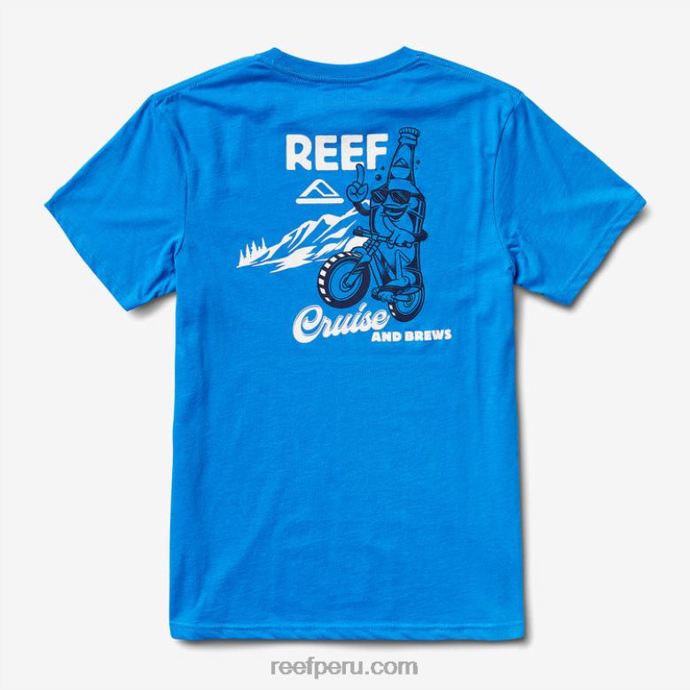 playera de manga corta crucero azul francés 0RZL2573 hombres Reef - Image 4