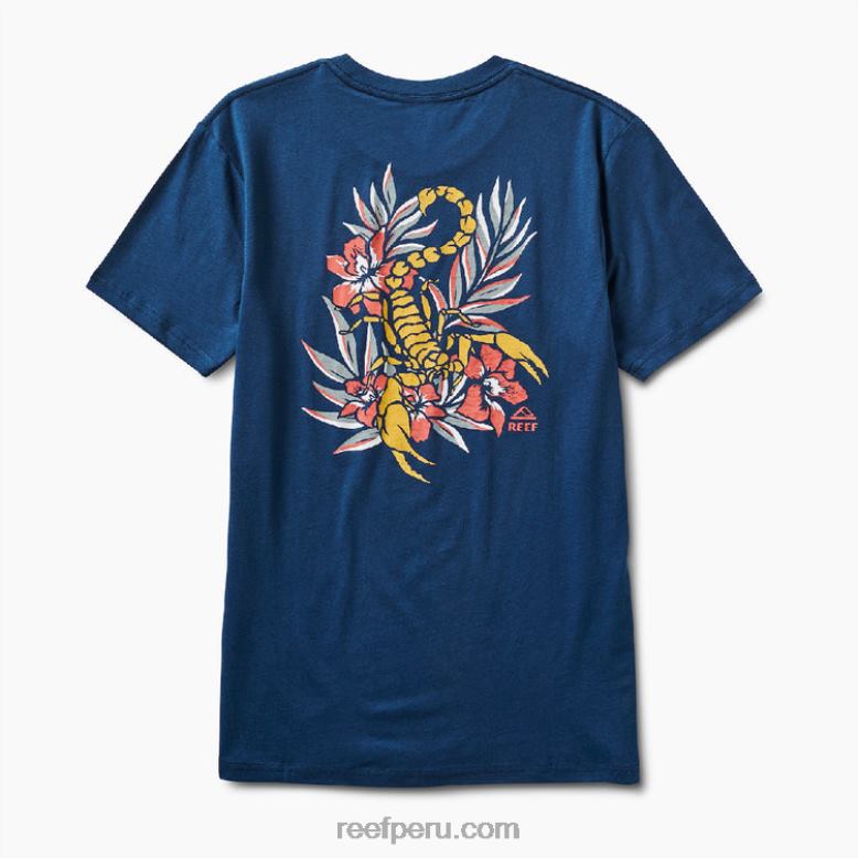 playera de manga corta de depredador insignia azul 0RZL2631 hombres Reef - Image 3