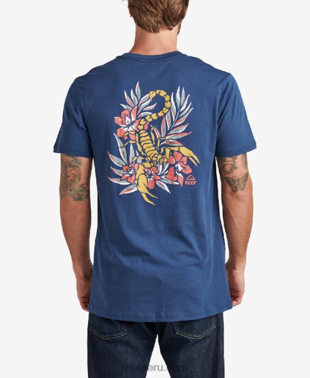 playera_de_manga_corta_de_depredador_insignia_azul_0rzl2631_hombres_reef.jpg playera de manga corta de depredador insignia azul 0RZL2631 hombres Reef - Image 1