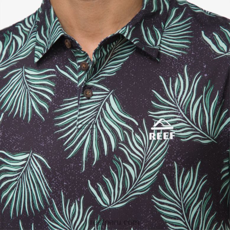 polo de manga corta con volante caviar 0RZL2655 hombres Reef - Image 3