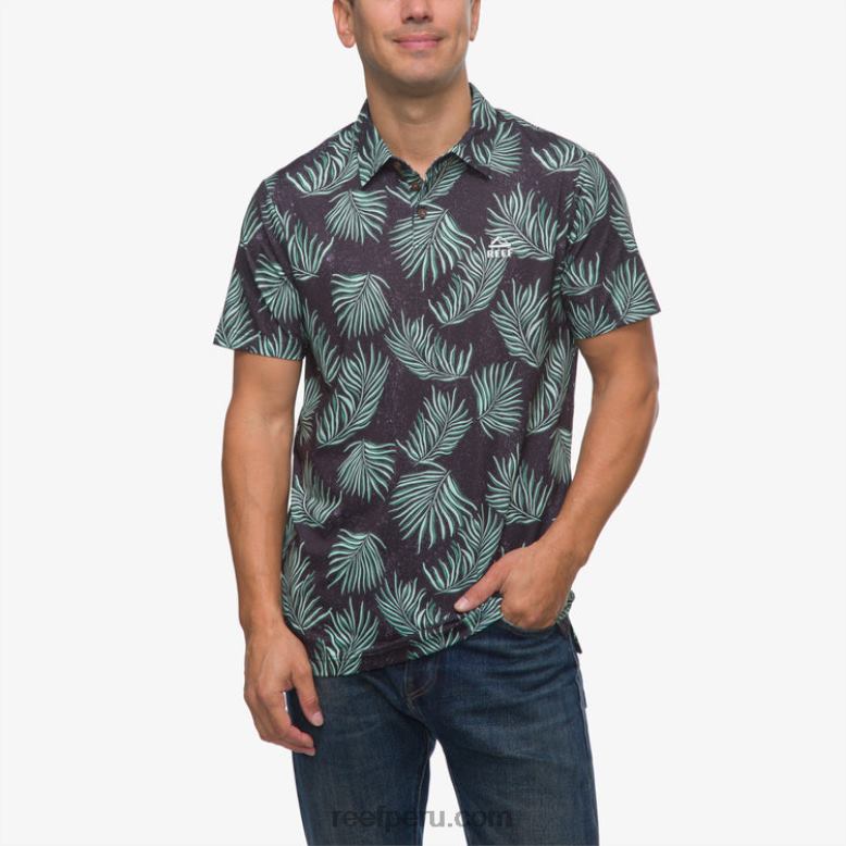polo de manga corta con volante caviar 0RZL2655 hombres Reef - Image 1