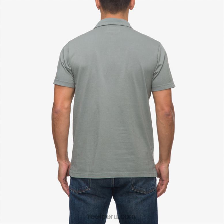 polo de manga corta walker verde chino 0RZL2637 hombres Reef - Image 2
