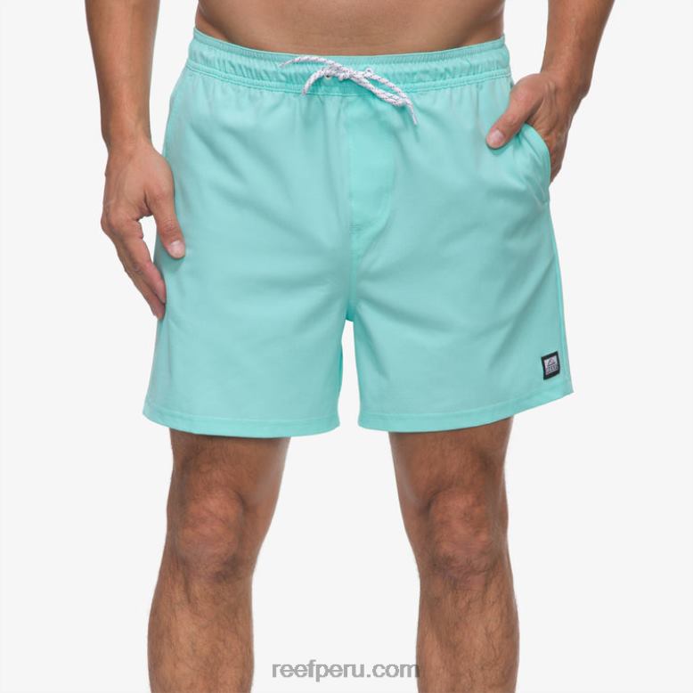 shorts_de_bano_marzo_cintura_elastica_16_azul_aruba_0rzl2689_hombres_reef.jpg shorts de baño marzo cintura elástica 16" azul aruba 0RZL2689 hombres Reef - Image 1