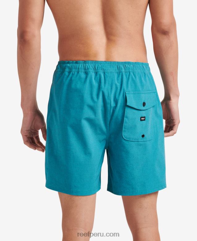 shorts de paseo con cintura elástica de 17" golfo de vizcaya 0RZL2699 hombres Reef - Image 2