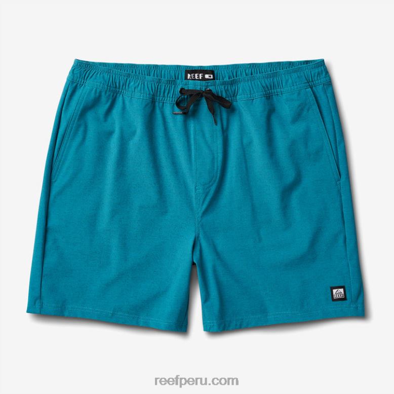 shorts de paseo con cintura elástica de 17" golfo de vizcaya 0RZL2699 hombres Reef - Image 3
