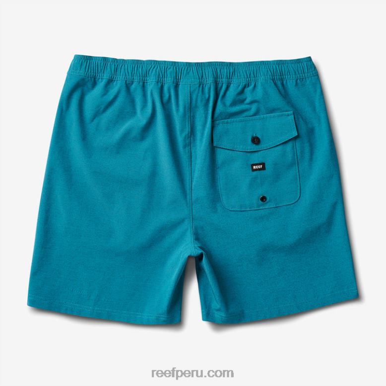 shorts de paseo con cintura elástica de 17" golfo de vizcaya 0RZL2699 hombres Reef - Image 4