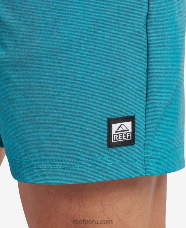 shorts de paseo con cintura elástica de 17" golfo de vizcaya 0RZL2699 hombres Reef - Image 5