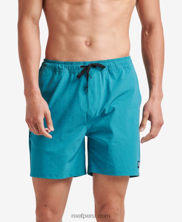 shorts de paseo con cintura elástica de 17" golfo de vizcaya 0RZL2699 hombres Reef - Image 1