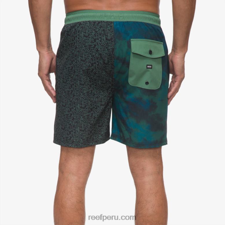 shorts de playa elliot con cintura elástica 17" hiedra oscura 0RZL2700 hombres Reef - Image 2