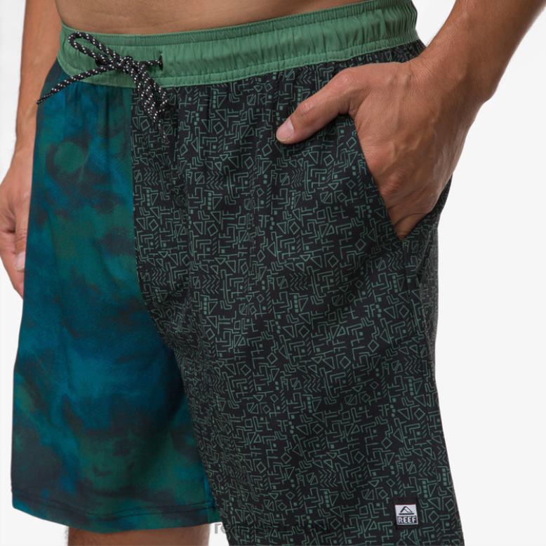 shorts de playa elliot con cintura elástica 17" hiedra oscura 0RZL2700 hombres Reef - Image 3