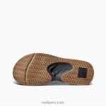 abanico de cuero baja marrón oscuro 0RZL2379 hombres Reef - Image 2