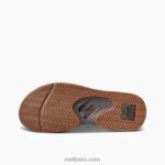 abanico de cuero marron oscuro 0RZL2336 hombres Reef - Image 4