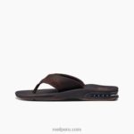 abanico de cuero marron oscuro 0RZL2336 hombres Reef - Image 8