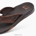 abanico de cuero marron oscuro 0RZL2336 hombres Reef - Image 10