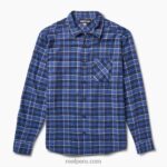 camisa de franela de manga larga kosma azul índigo 0RZL2650 hombres Reef - Image 2