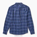 camisa de franela de manga larga kosma azul índigo 0RZL2650 hombres Reef - Image 3