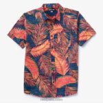 camisa de manga corta daintree hibisco 0RZL2634 hombres Reef