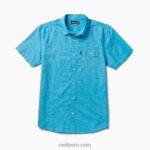 camisa de manga corta winfred azul claro de las estrellas 0RZL2643 hombres Reef - Image 3