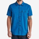 camisa de manga corta winfred azul francés 0RZL2653 hombres Reef
