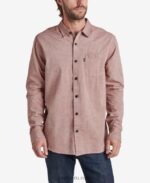 camisa de manga larga de estuardo caoba 0RZL2657 hombres Reef