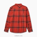 camisa tejida de franela vaughn ocre rojo 0RZL2661 hombres Reef - Image 2