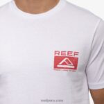 camiseta beverly manga corta blanco brillante 0RZL2564 hombres Reef - Image 4