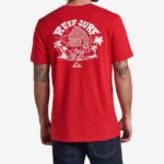 camiseta con gráfico flameado de herman montaña roja 0RZL2611 hombres Reef