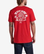 camiseta con gráfico flameado de herman montaña roja 0RZL2611 hombres Reef
