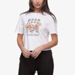 camiseta corta de manga corta de poster child blanco brillante 0RZL2268 mujer Reef