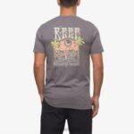 camiseta de manga corta con póster del paraíso sombra tranquila 0RZL2574 hombres Reef