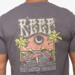 camiseta de manga corta con póster del paraíso sombra tranquila 0RZL2574 hombres Reef - Image 5