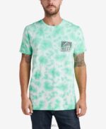 camiseta de manga corta con teñido anudado verde electrico 0RZL2618 hombres Reef