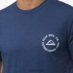 camiseta de manga corta de corte insignia azul 0RZL2556 hombres Reef - Image 5
