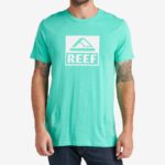 camiseta de manga corta del conductor verde electrico 0RZL2583 hombres Reef