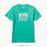 camiseta de manga corta del conductor verde electrico 0RZL2583 hombres Reef - Image 3