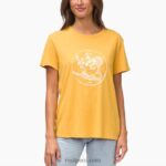 camiseta de manga corta tony miel de oro 0RZL2267 mujer Reef